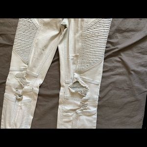 Pacsun Skinny Stacked White Jeans